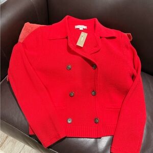 J. Crew Red Women's Cardigan Sweater